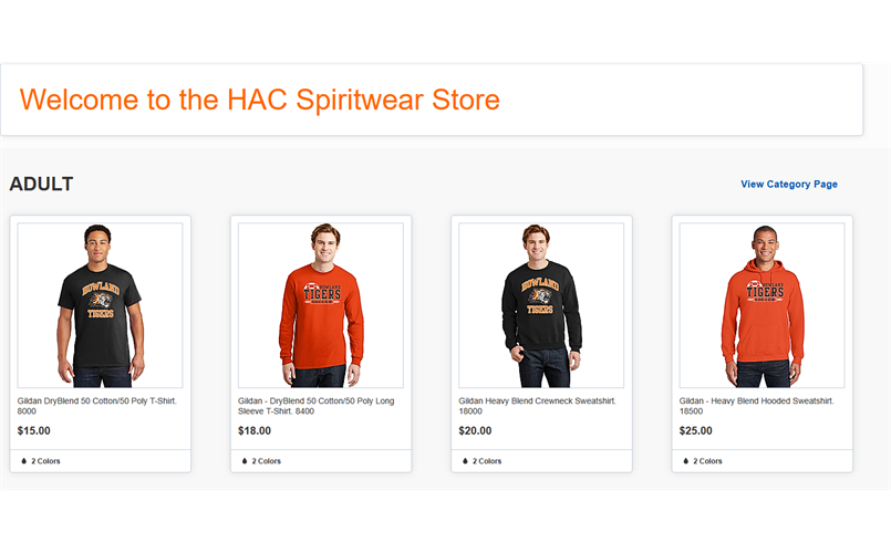 HAC Spirit Store now open!